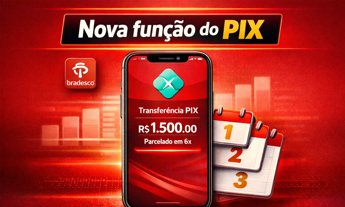 Pix com Crédito do Bradesco permite parcelar transferências sem cartão, com aprovação no app e crédito instantâneo ao recebedor.