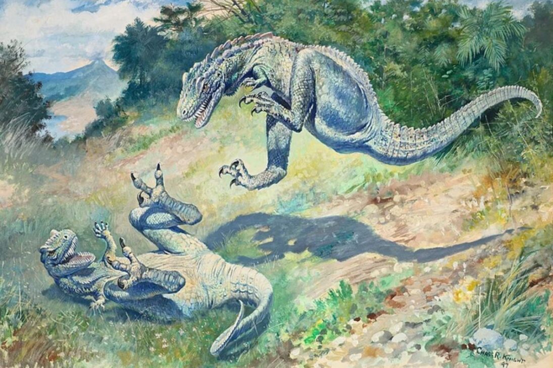 Além do T. Rex, o Dryptosaurus dominou os Apalaches, separado de Laramidia, como membro dos tyrannosauroidia no fim do Cretáceo.