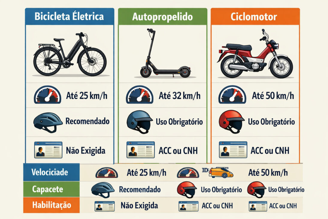 Crescimento dos veículos elétricos de duas rodas leva a novas exigências e fiscalização no trânsito brasileiro