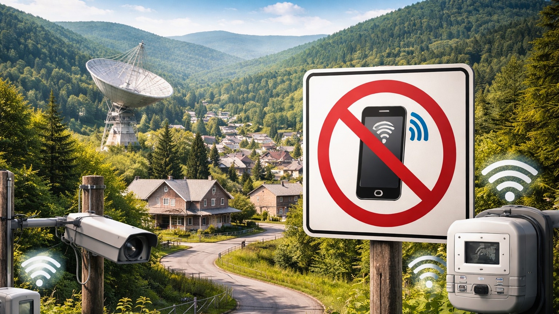 Conheça Green Bank, a cidade onde o silêncio é imposto e a tecnologia é restrita, localizada em West Virginia.