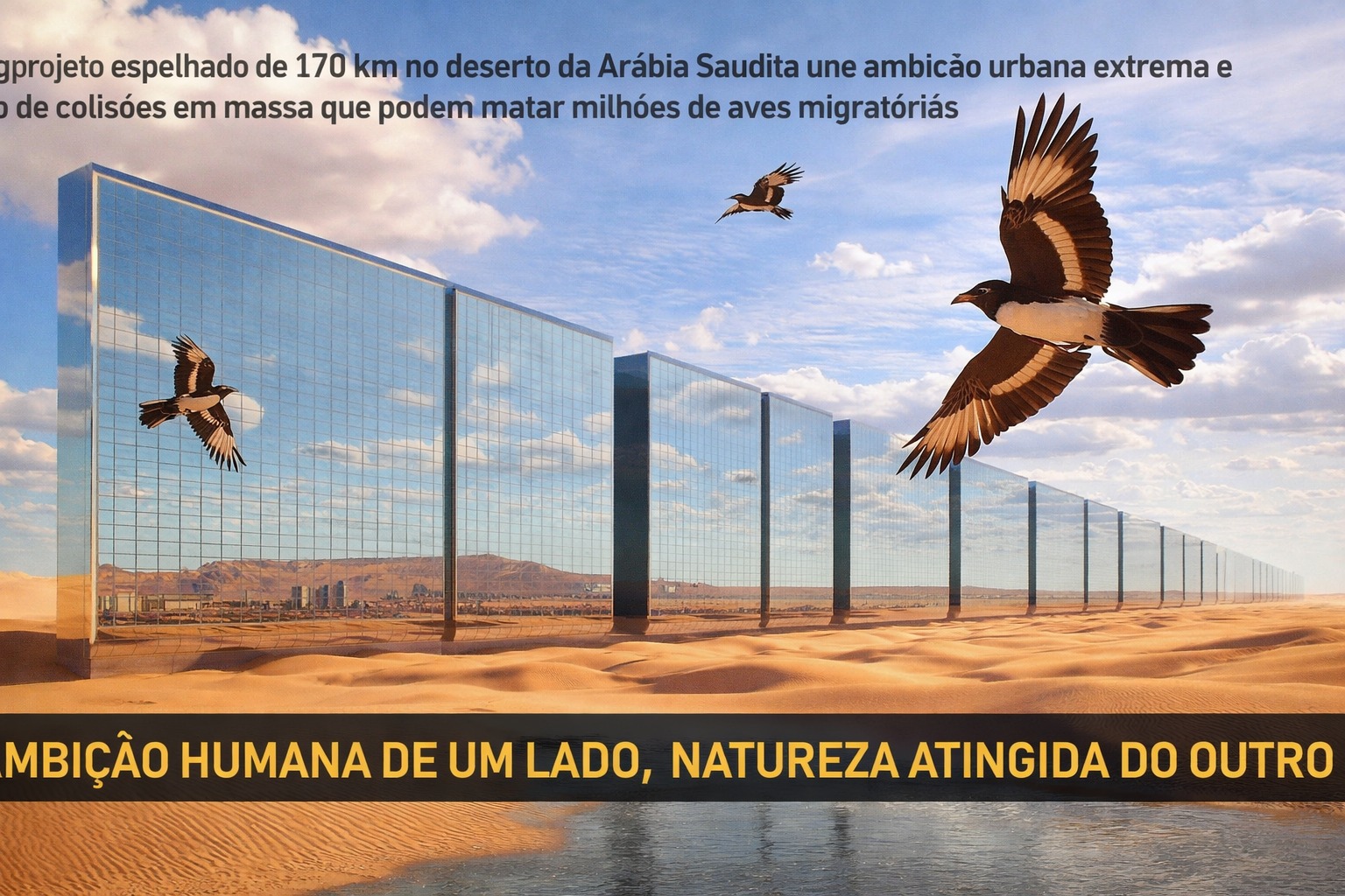 The Line, Deserto, Aves