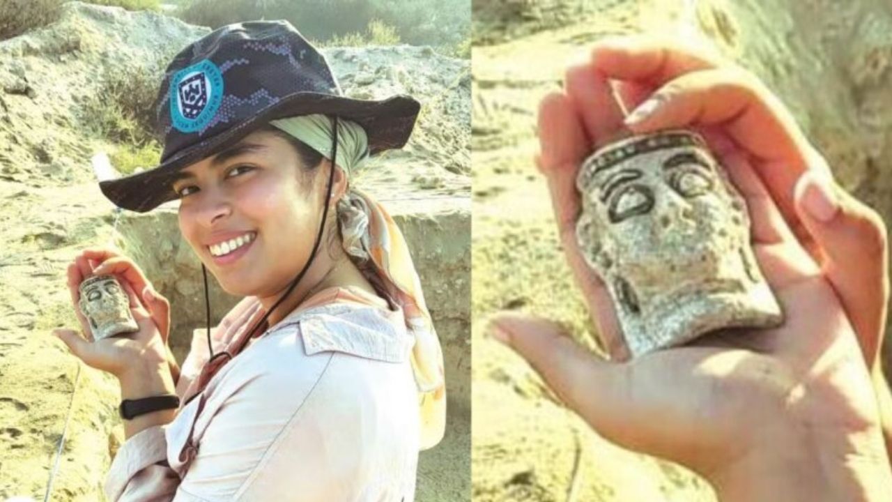 Máscara funerária de cerâmica com cerca de 3.300 anos é descoberta em sepultamento coletivo no Bahrein, revela novos indícios sobre rituais da civilização Dilmun e se torna apenas o segundo artefato desse tipo já encontrado no país.