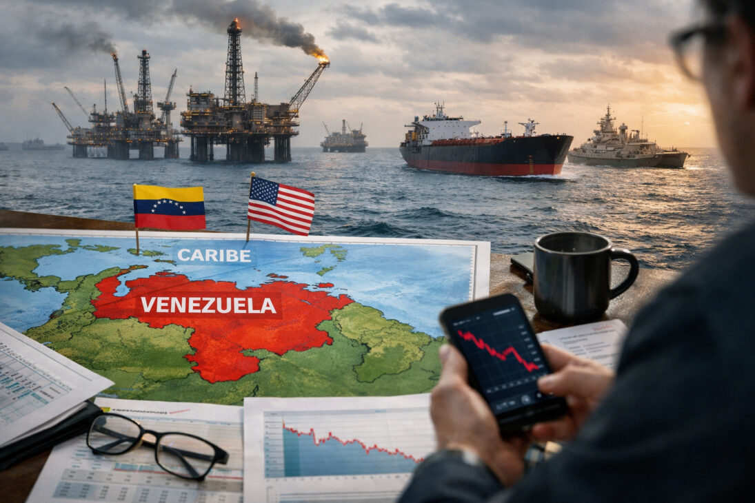risco geopolítico pressiona preços do petróleo após crise entre EUA e Venezuela