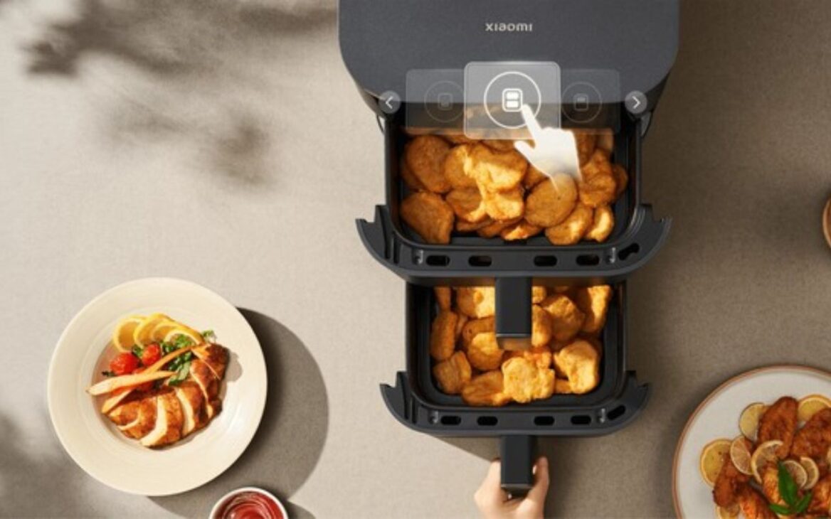 Nova air fryer inteligente da Xiaomi chega à Europa com 12 litros, design vertical, app dedicado e promessa de mais eficiência em cozinhas pequenas.