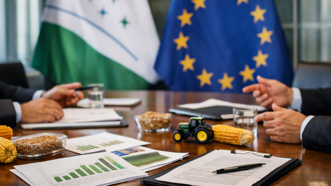 Frente Parlamentar Agropecuária cobra decreto com salvaguardas no Acordo Mercosul e alerta para riscos nas exportações agrícolas.