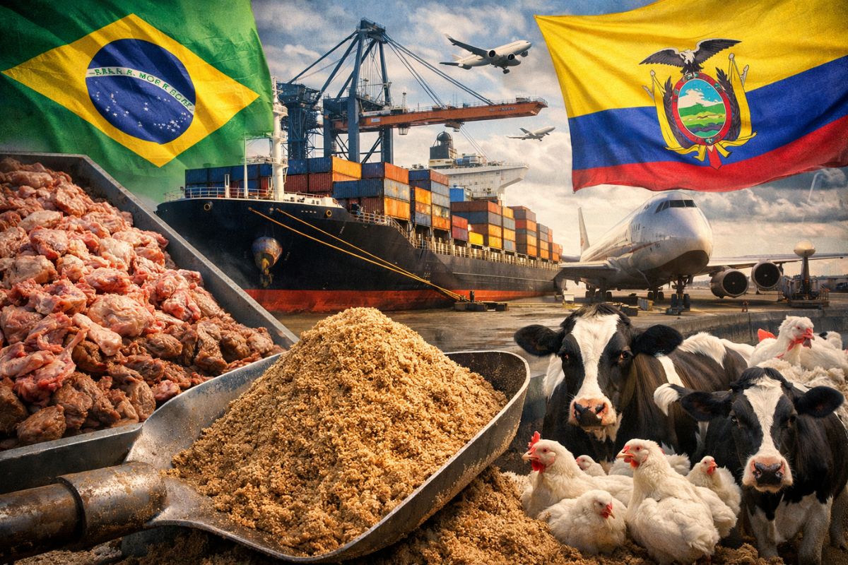 Exportação para Equador abre receita para frigoríficos do Brasil e amplia comércio internacional do agro.
