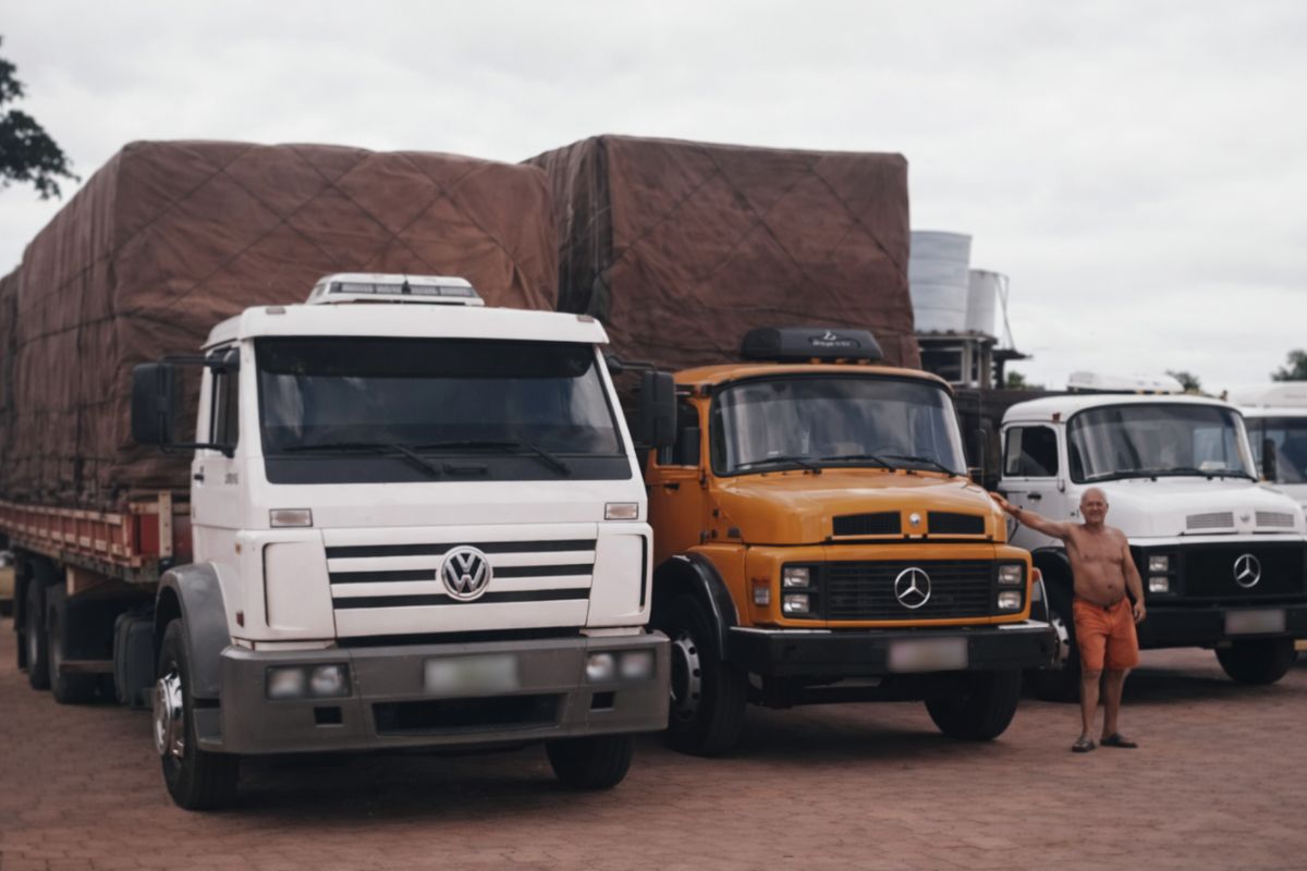 Caminhoneiro conta por que mantém o mesmo Mercedes amarelo há 46 anos, relembra 105 viagens a Belém, rotina na BR-153, fretes apertados, revisões, amizades na estrada (1)