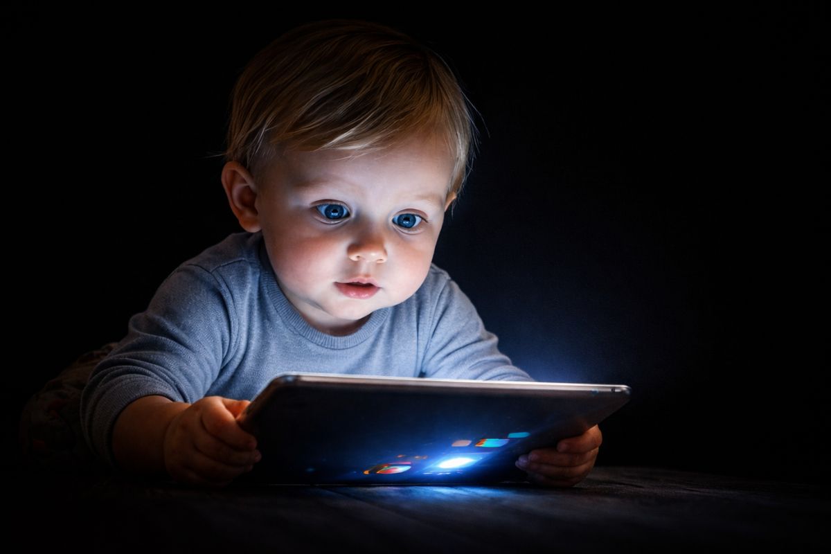 Celular antes de falar, tablet antes de andar estudo mostra que telas nos dois primeiros anos remodelam o cérebro, aumentam ansiedade na adolescência e alimentam uma geração (1)