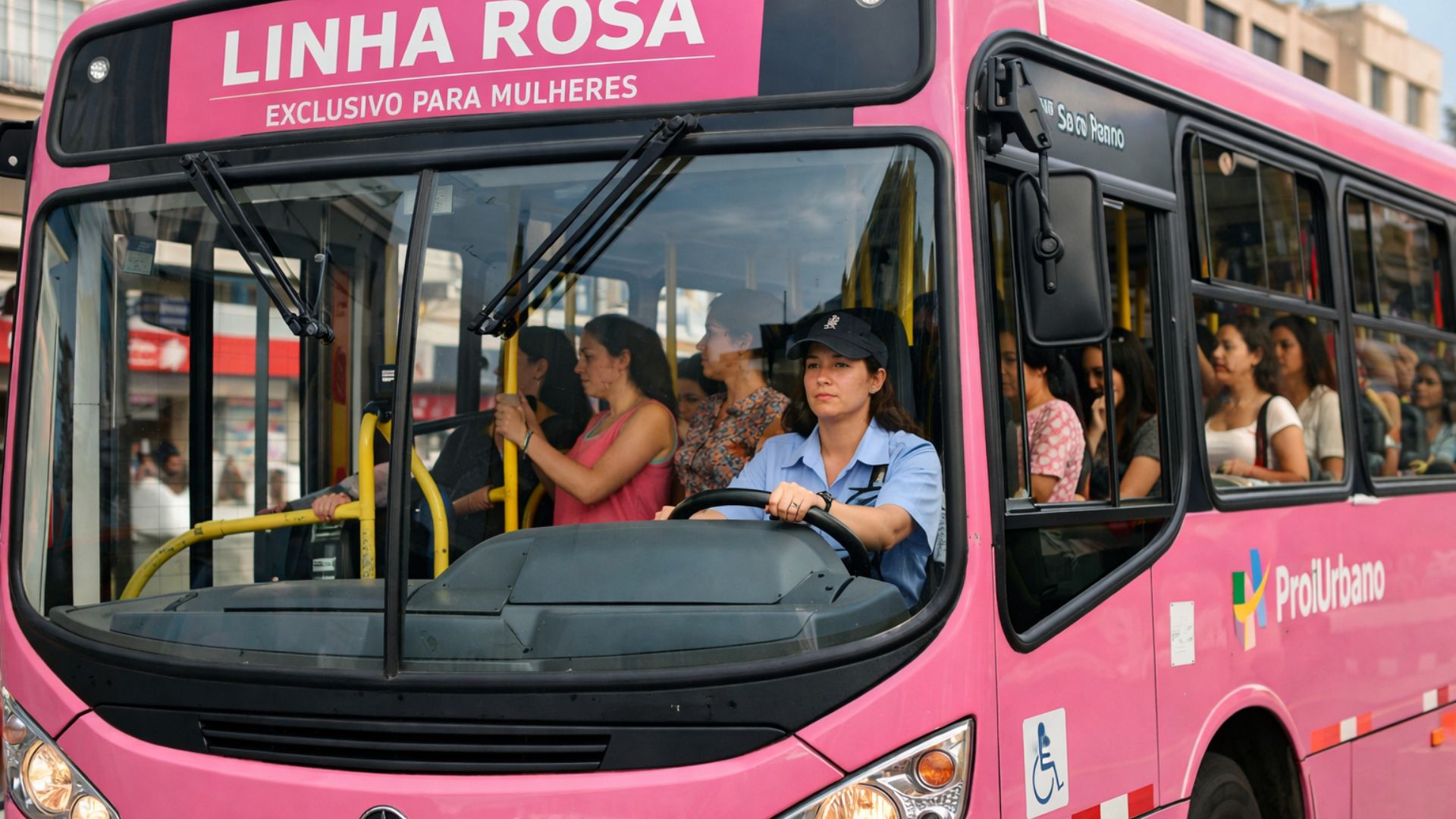 Ribeirão Preto aprova Linha Rosa com ônibus exclusivos para mulheres nos horários de pico no transporte que atende 150 mil passageiros por dia.