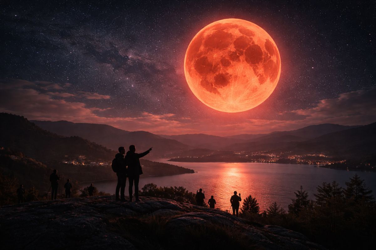 Lua vermelha em 03/03/2026: entenda o eclipse lunar total em Brasília, veja horários e como observar a Lua a olho nu para acompanhar a totalidade sem equipamento especial.