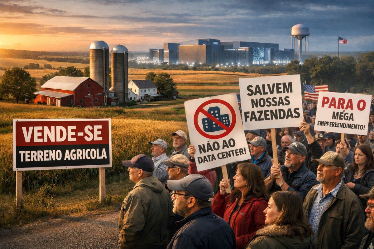 Produtor em Mishicot enfrenta proposta para data center e centro de dados enquanto comunidade reage ao impacto regional.