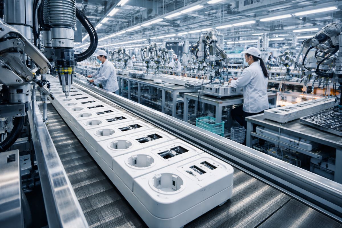 Na fábrica coreana, o filtro de linha revela como plugue, solda e o limite 1000W definem segurança, inspeção e uso diário, do cabo ao selo final.