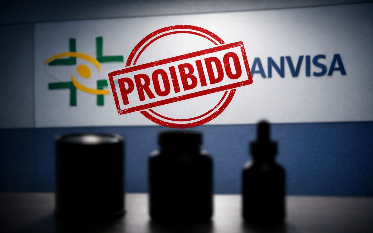 Anvisa interdita leite condensado após teste microbiológico e apreende suplementos por propaganda enganosa e origem desconhecida.
