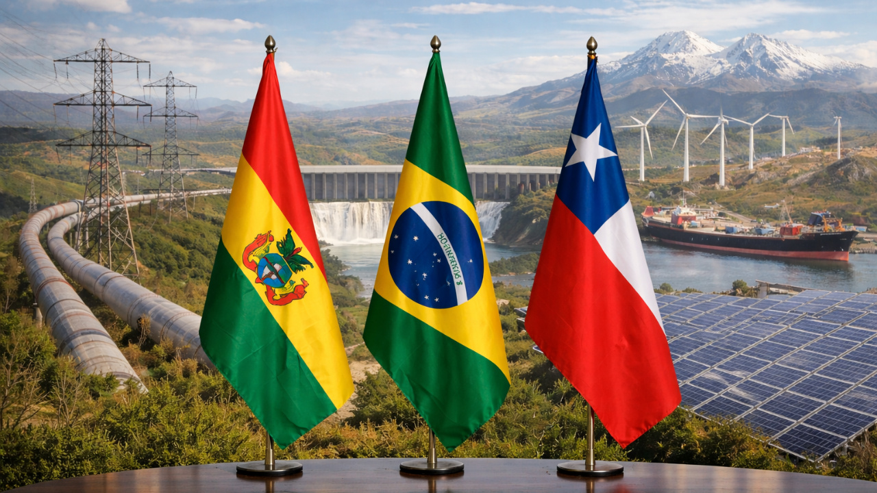 A Bolívia apresentou um plano de cooperação em energia com Brasil e Chile que promete mudar rotas, reduzir custos e transformar o país em um elo estratégico entre o Pacífico e o Atlântico.