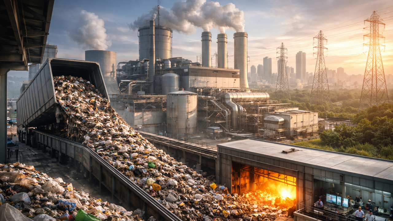 Cubatão estuda implantar usina para geração elétrica a partir de resíduos sólidos urbanos com tecnologia chinesa e aposta em novo polo de energia sustentável.