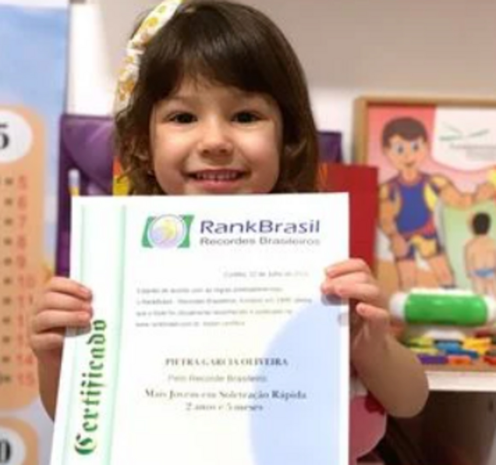 Criança, matemática, Recorde