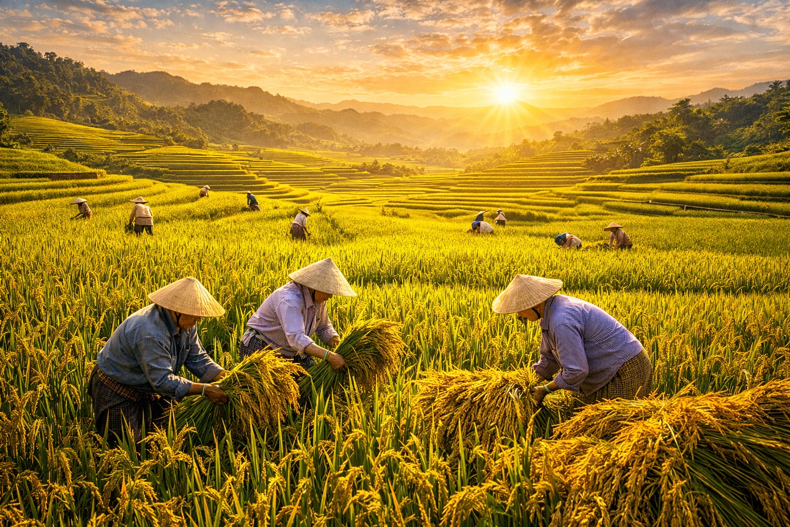 De país devastado pela guerra a um dos três maiores exportadores de arroz do planeta, o Vietnã transformou sua agricultura em potência global e reescreveu sua segurança alimentar em poucas décadas