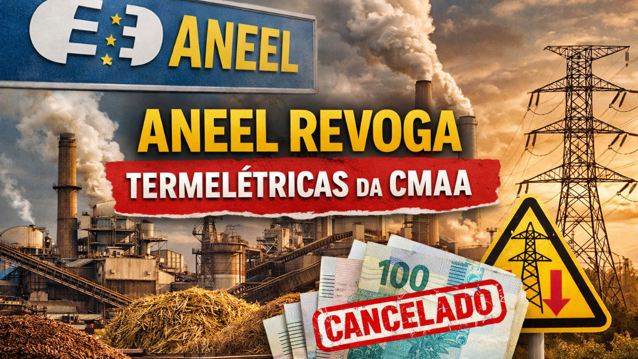 Aneel cancela termelétricas da CMAA em Minas Gerais e amplia número de outorgas revogadas no setor elétrico.