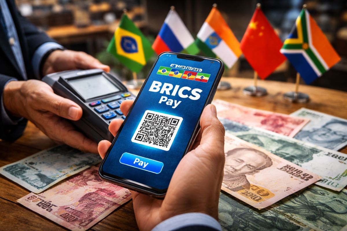 PIX internacional do BRICS promete pagamentos em moedas locais, com menos dependência do dólar nas transferências do bloco.