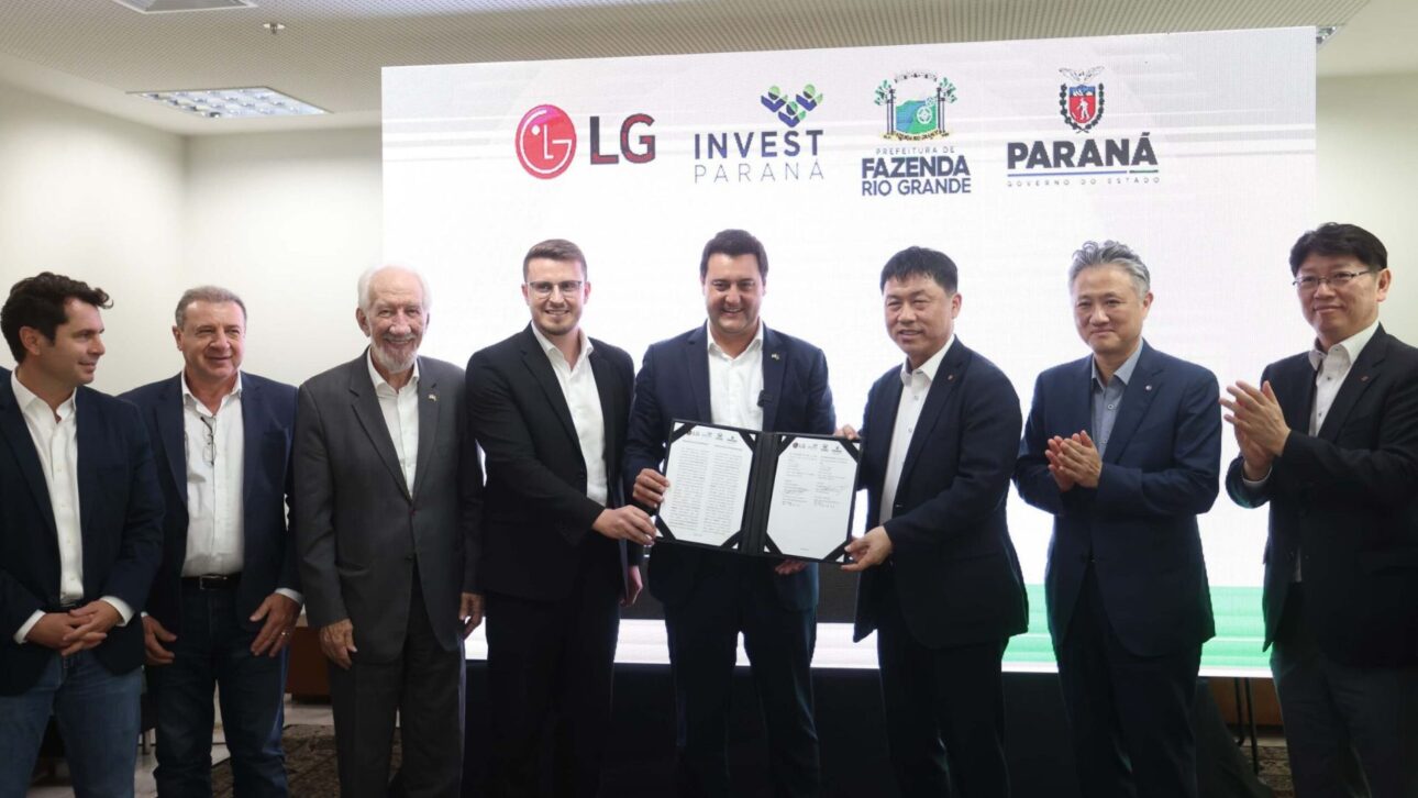 LG investe R$ 1,5 bilhão em fábrica no Paraná para produzir 500 mil geladeiras por ano e gerar 1.000 empregos a partir de 2026.