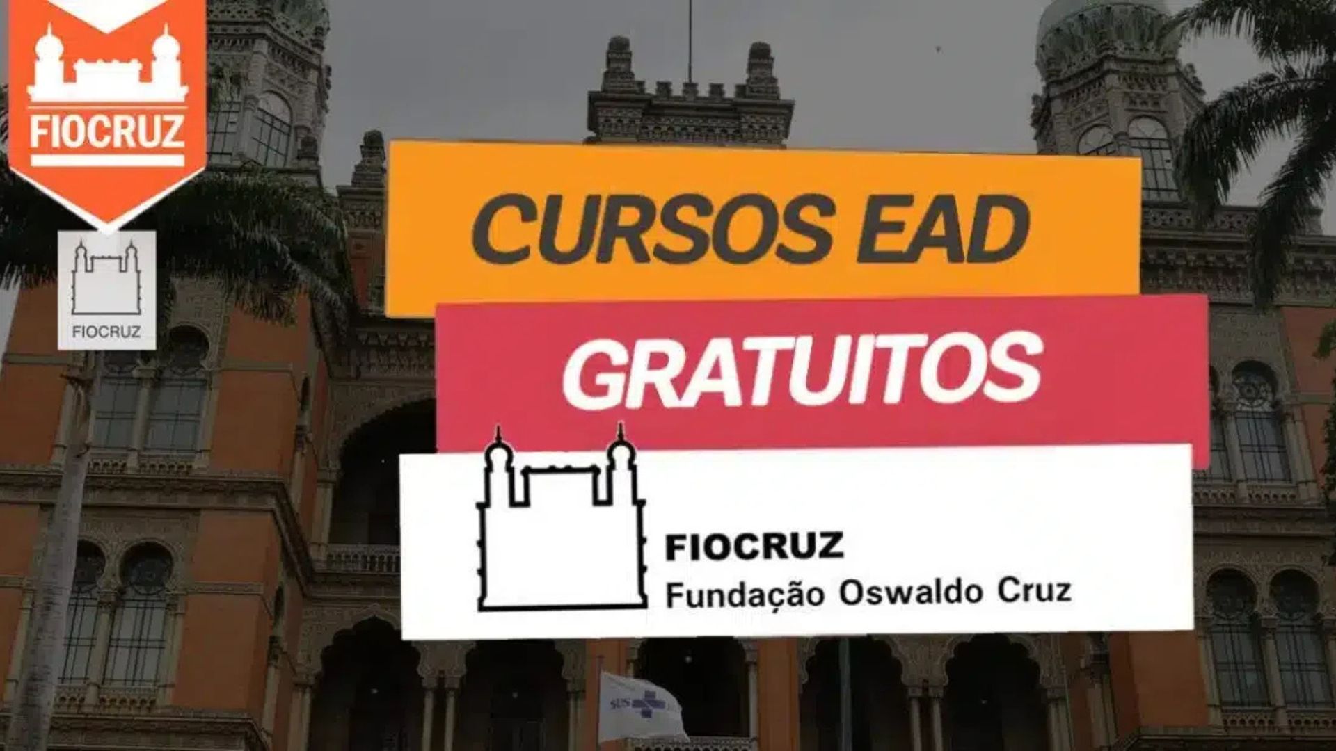 Fiocruz abre inscrições para cursos gratuitos e 100% online com certificado. Veja áreas disponíveis, como funcionam as aulas e como se inscrever.