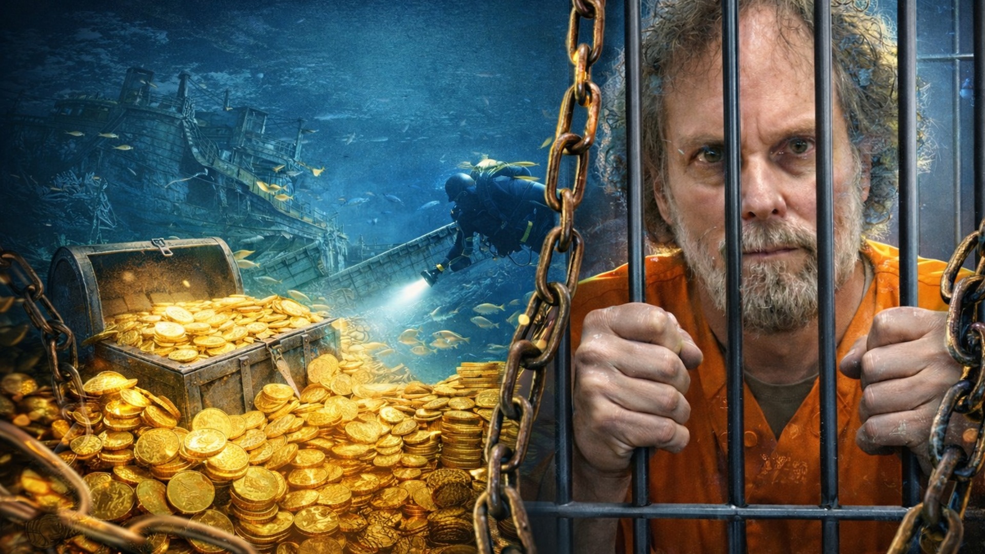 Tommy Thompson, descobridor do navio S.S. Central America com milhares de moedas de ouro, é libertado após uma década preso por disputa judicial.