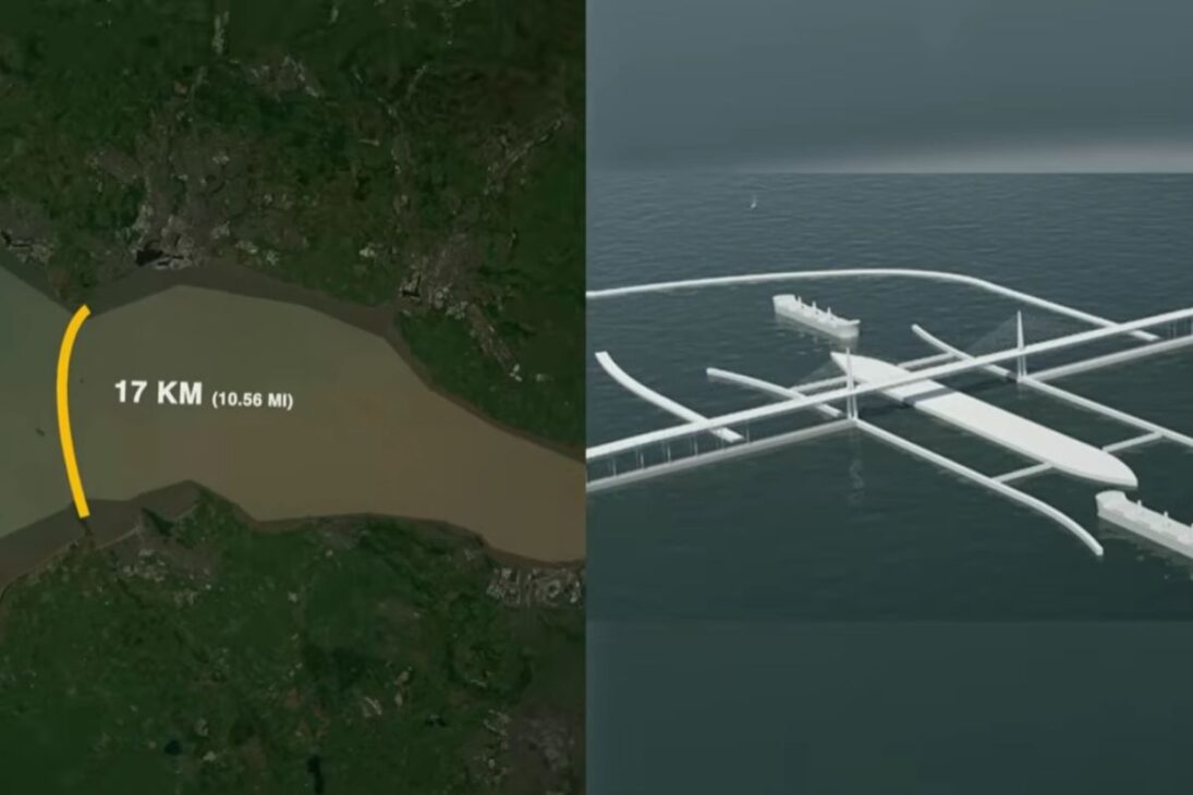 muro de 17 quilômetros no Canal de Bristol prometia energia limpa, mas o custo de £30 bilhões e o risco ao ecossistema fizeram o Reino Unido recuar.