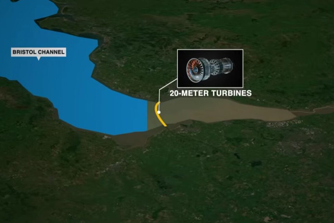 muro de 17 quilômetros no Canal de Bristol prometia energia limpa, mas o custo de £30 bilhões e o risco ao ecossistema fizeram o Reino Unido recuar.