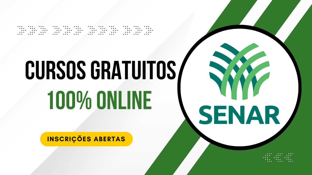 O Senar oferece cursos gratuitos EAD com certificado em áreas como Excel, drones, informática e gestão rural. Veja a explicação de cada curso disponível.